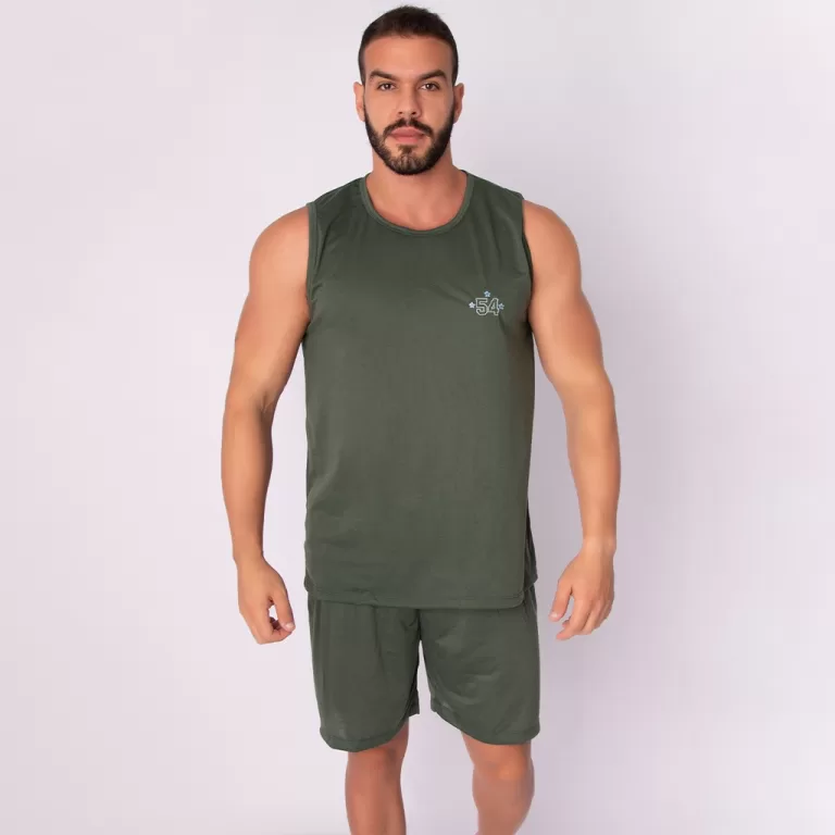 Promoção Pijama Masculino Regata Adulto  Short V