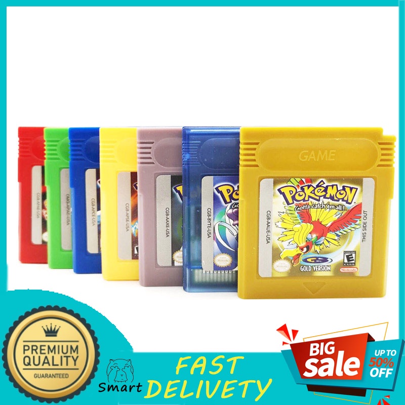 Cartucho De Cartões De Jogo Para Nintendo Pokemon GBC game Boy Color Versão Pokemon GBC Cartão De Jo