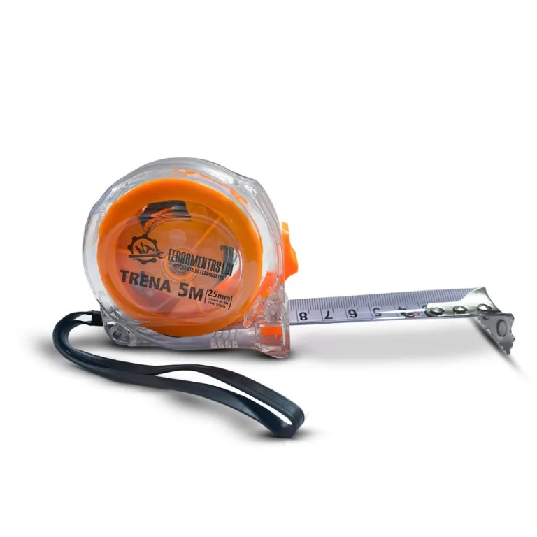 Trena Manual Reforçada 5 Metros 5mx25mm com Trava