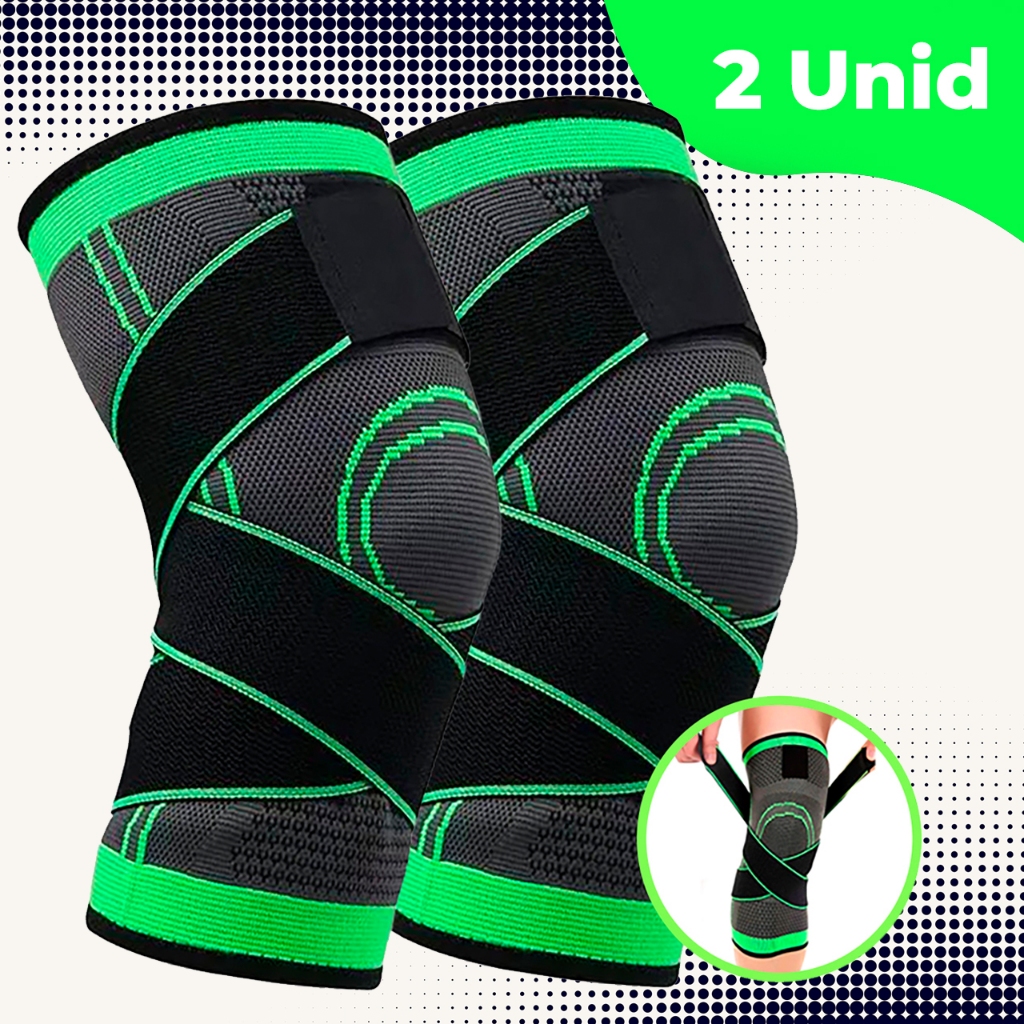 KIT 2 JOELHEIRA ARTICULADA PROTETORA PARA RECUPERAÇÃO DE LESÔES (JOELHEIRA CICLISMO ATLETISMO FUTEBO