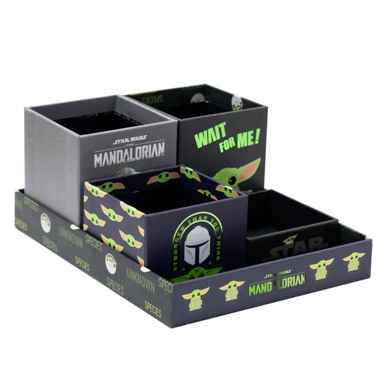 Kit Star Wars Organizador de Mesa Baby Yoda 5 Iten