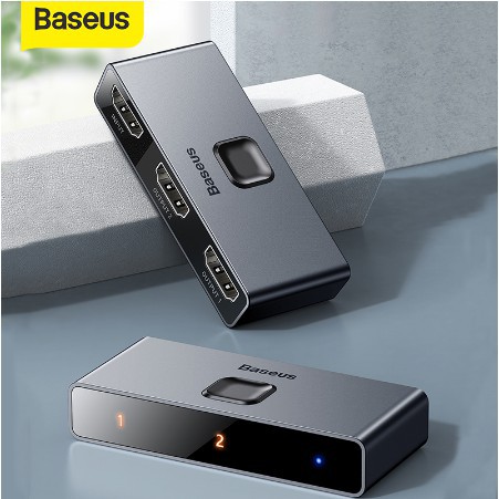 Baseus 3 HDMI Adaptador Splitter Switch Porta 4K U