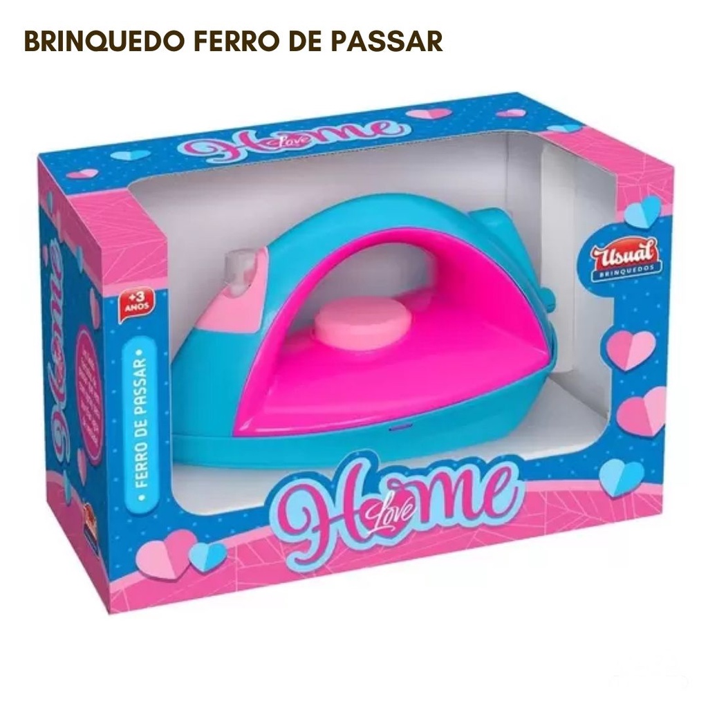 Brinquedo Ferro De Passar Roupa Home Love