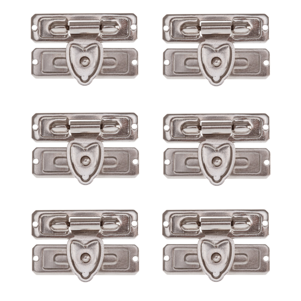 Kit 10 Fechos Caixa Mdf Mini Tradicional Metal Ferragens