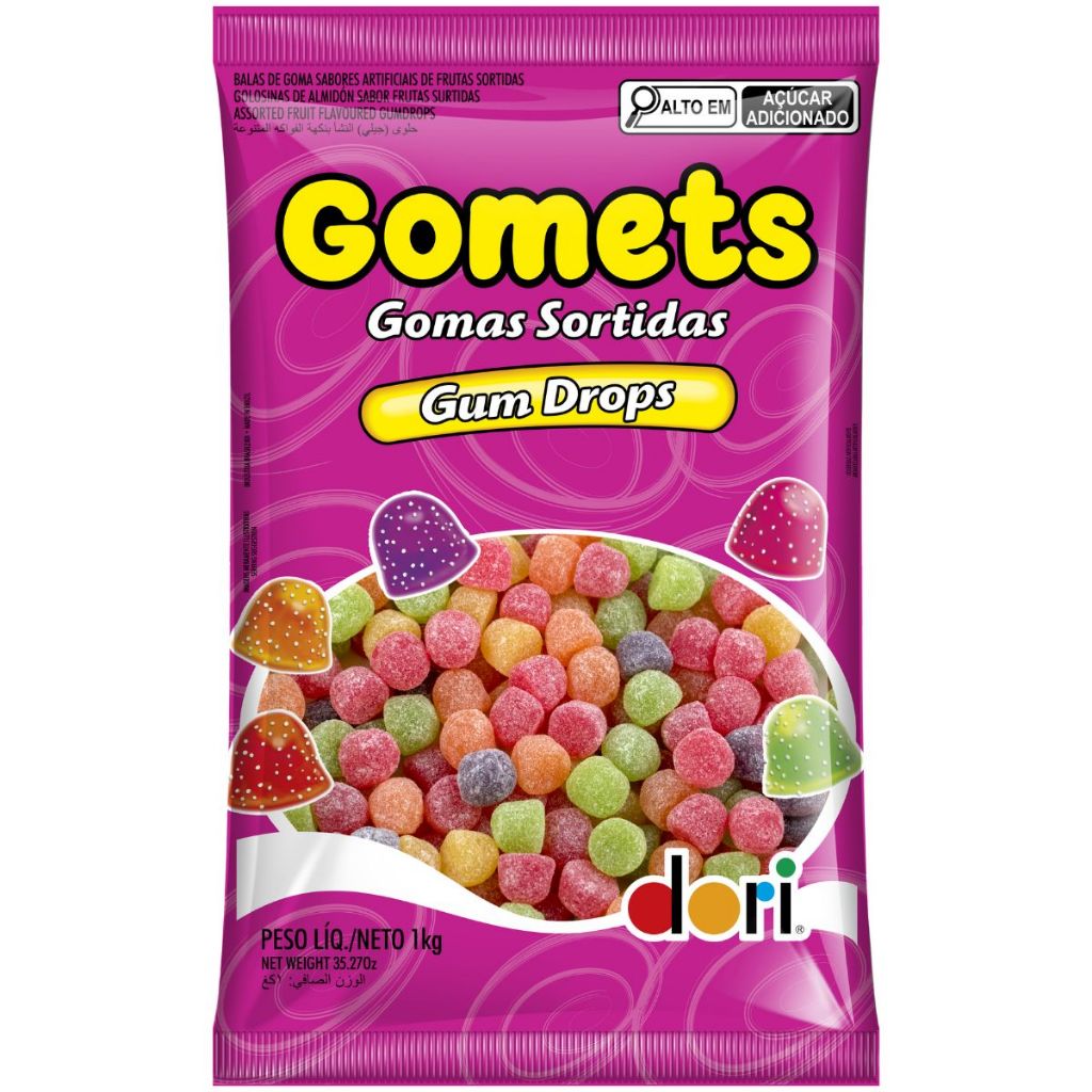 Balas de Goma Gomets Sino Gum Drops 1kg Dori
