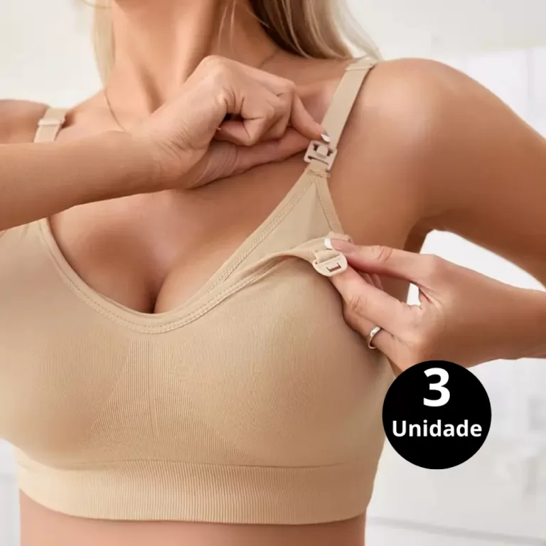 Kit 3 Sutiã Reforçado Lingerie Gestante Soutien 