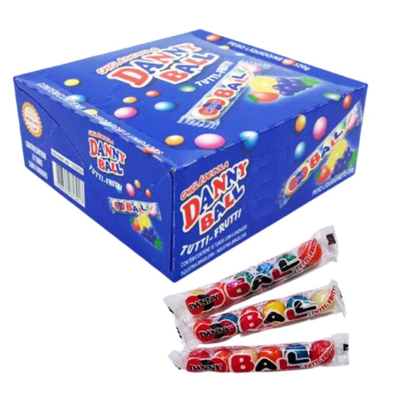Chiclete Danny Ball Tutti Frutti  Com 18 unidades 