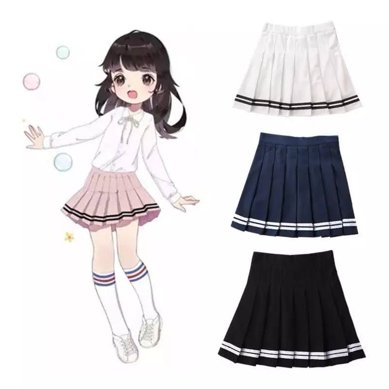 saia cosplay infantil com listras 2 ao 12