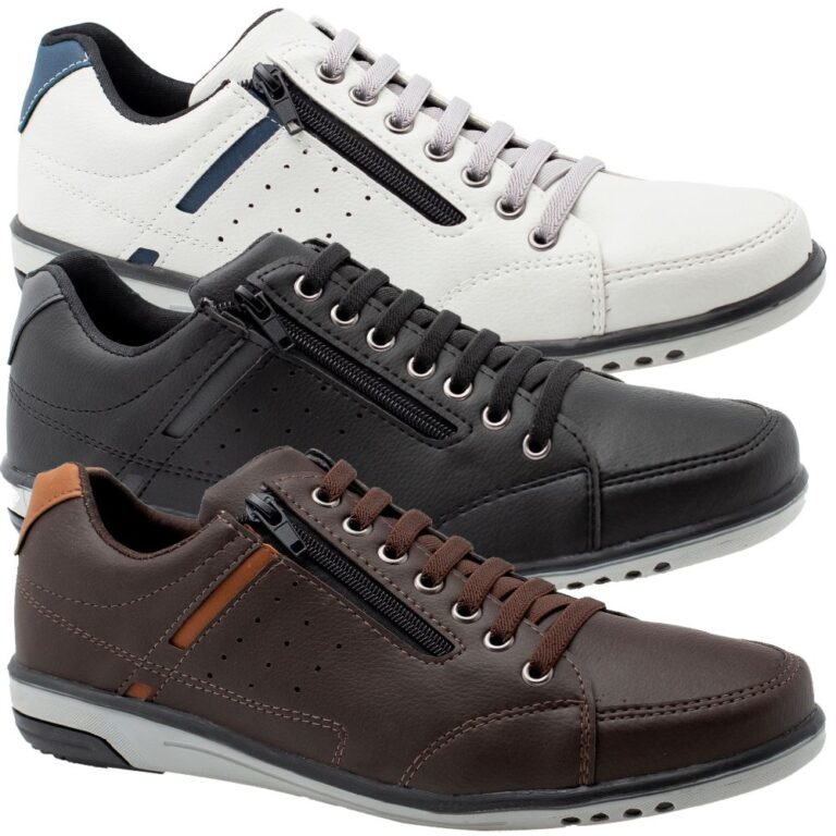 Kit 3 Pares De Sapatenis Masculino De Elastico Con