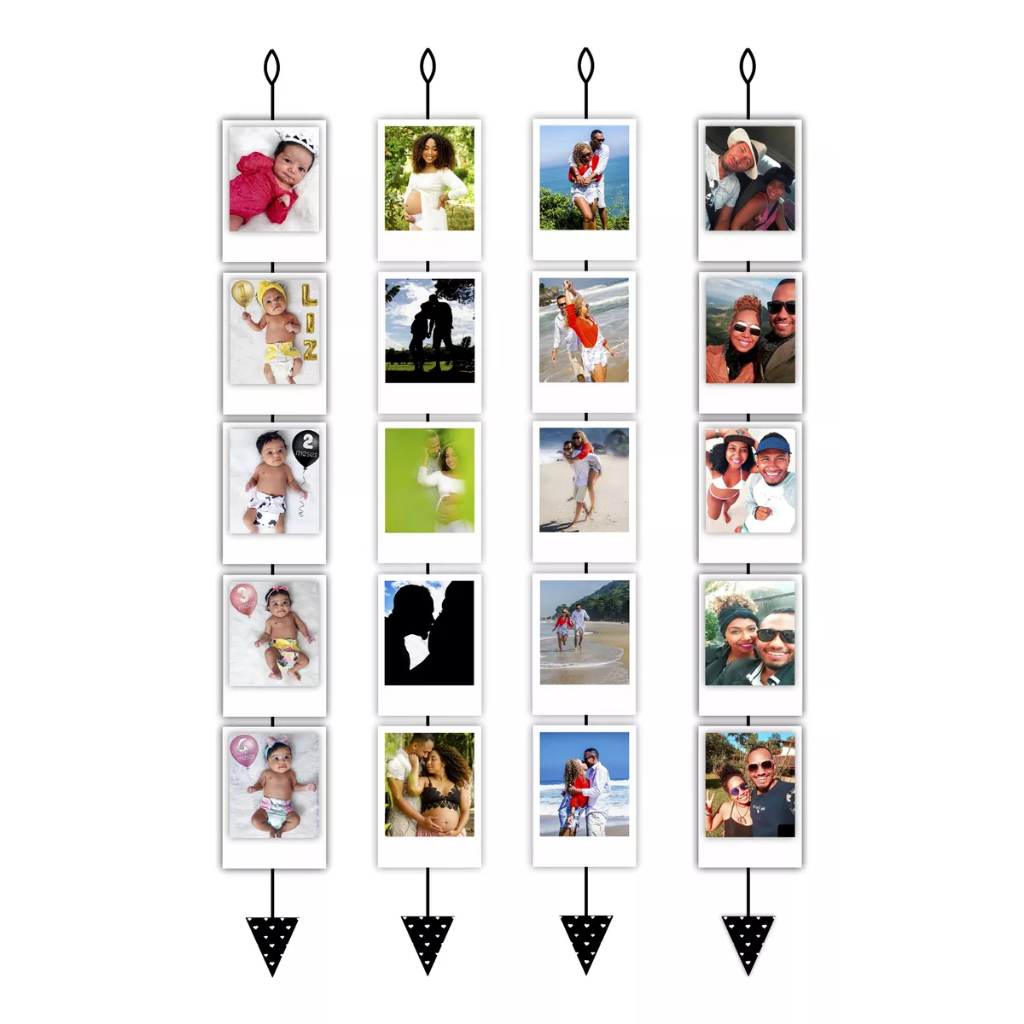 Varal de Fotos – Presente de Namoro, Casamento, Presente de Natal, Amigo Oculto