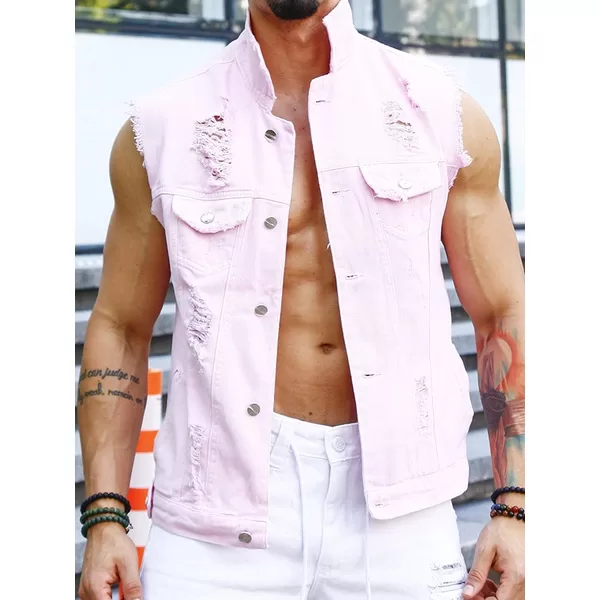 Colete Masculino Rosa Direto da Fábrica