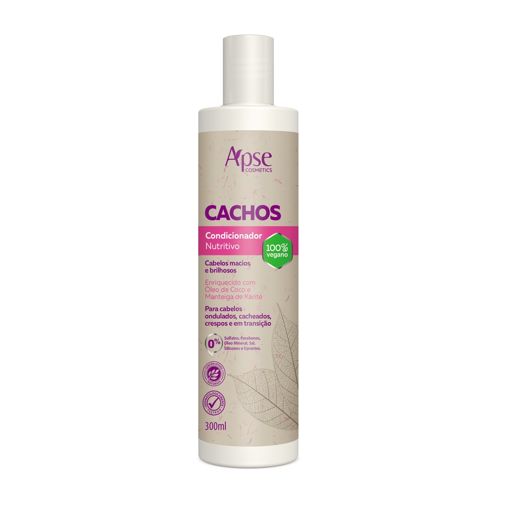 Condicionador Cachos Nutritivo E Hidratante 300ml – Apse cosmético
