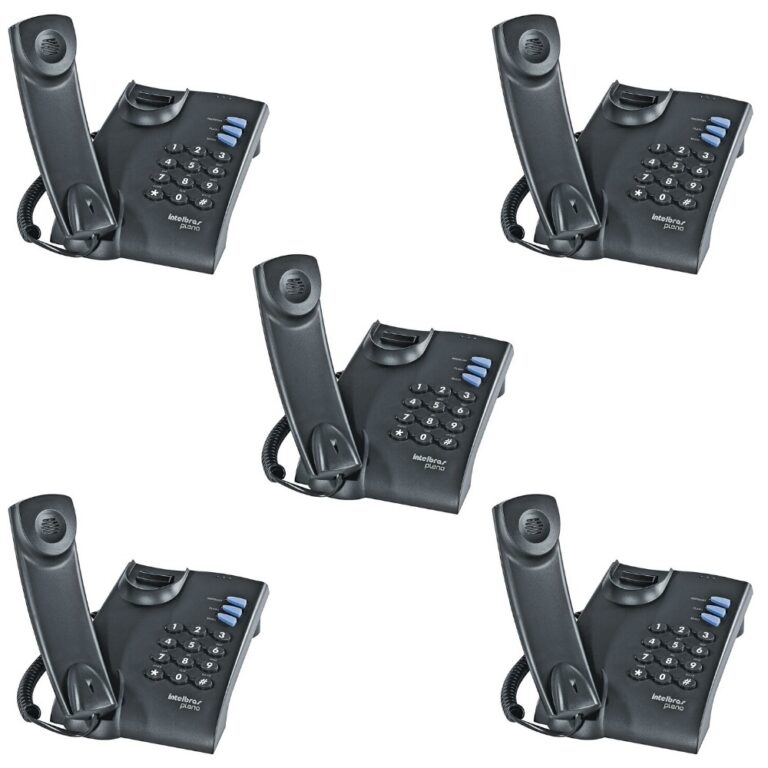 Kit 5 telefone Fixo Com 2 tipos toque, Flash Redis