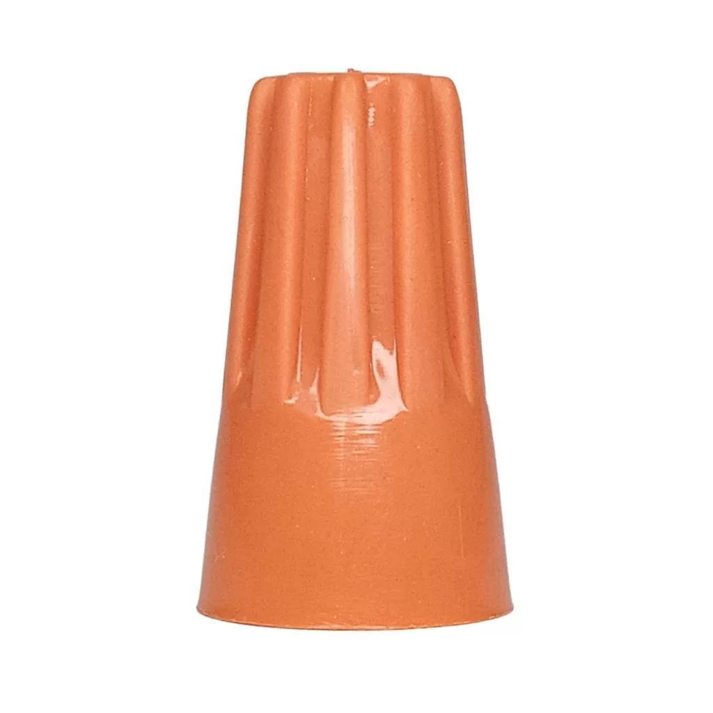 Conectores De Torção Laranja 1,5 a 6,0 100 Unidades Elétrico Emenda Isolamento Junção Fios Cabos