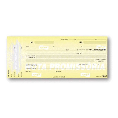 20 X Talão Nota Promissória 50 Fls Cada Tilibra.