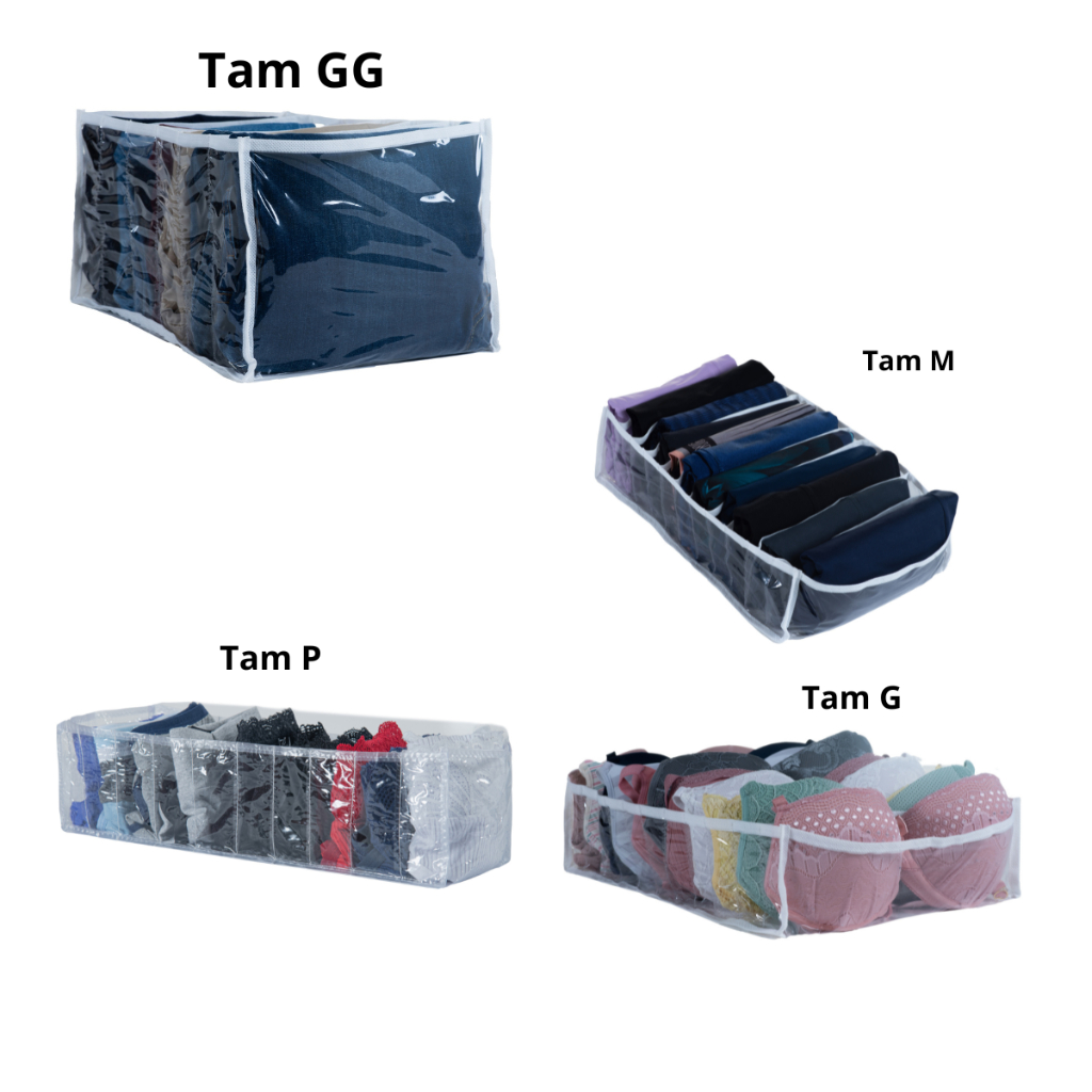 Kit 10 Organizadores De Gaveta Colmeia P M G GG