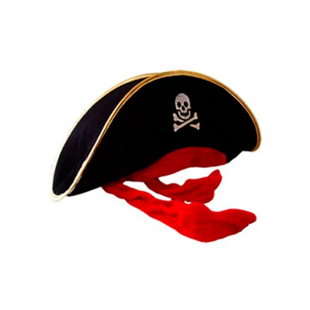 Chapéu Pirata Veludo Adulto e Infantil Acessorio Fantasia