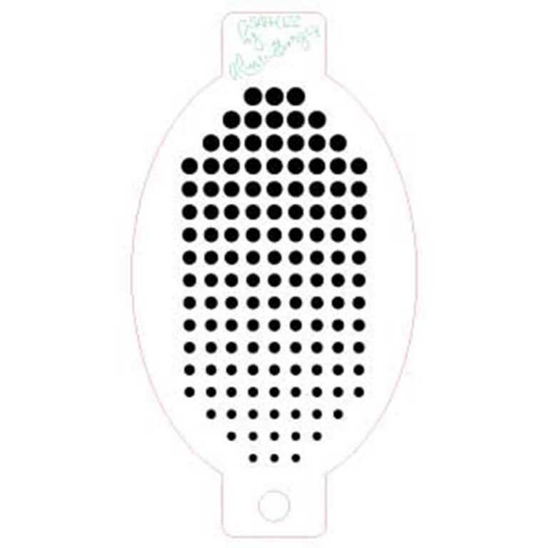 Stencil Textura Bolinhas em Degrade
