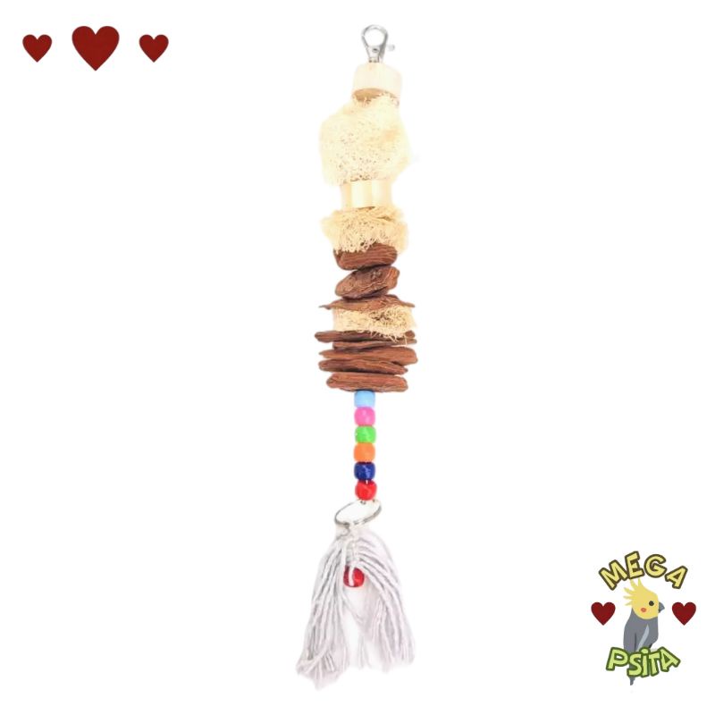 Brinquedo Penduricalho Calopsita, Agaporni, Periquito, Aves –  Mega 5 EM 1