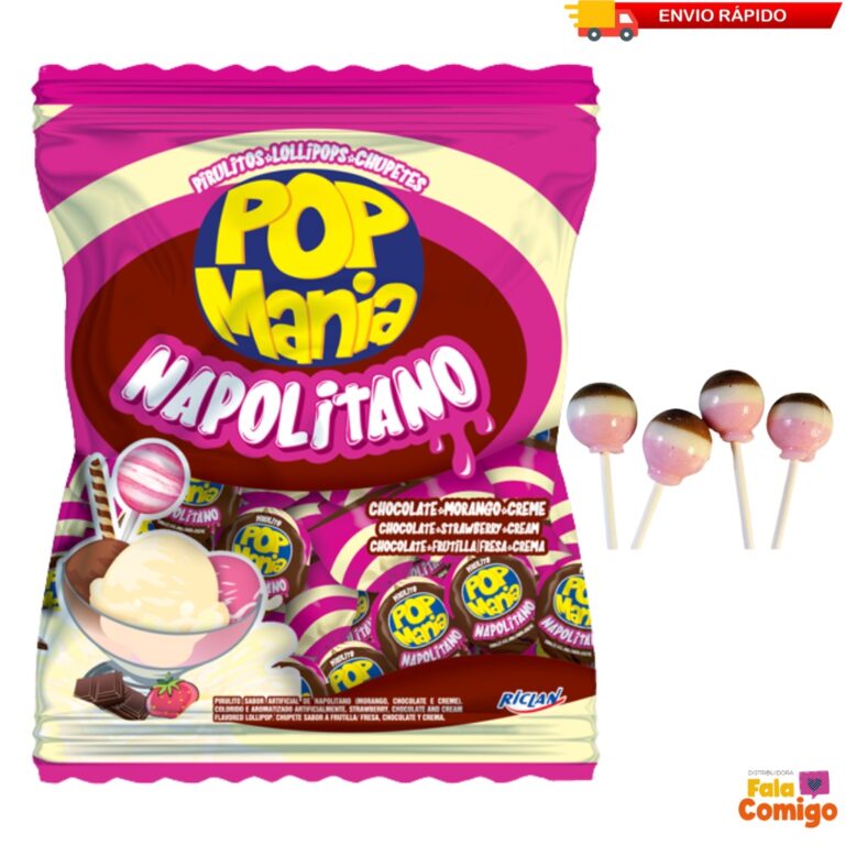 Pirulito Napolitano Pop Mania 500g – Riclan