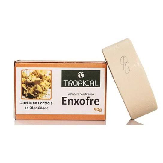 Sabonete facial Enxofre Coco Glicerina e açafrão