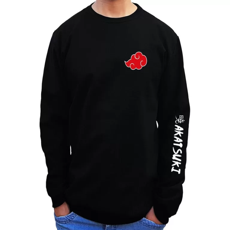 moletom careca gola redonda akatsuki