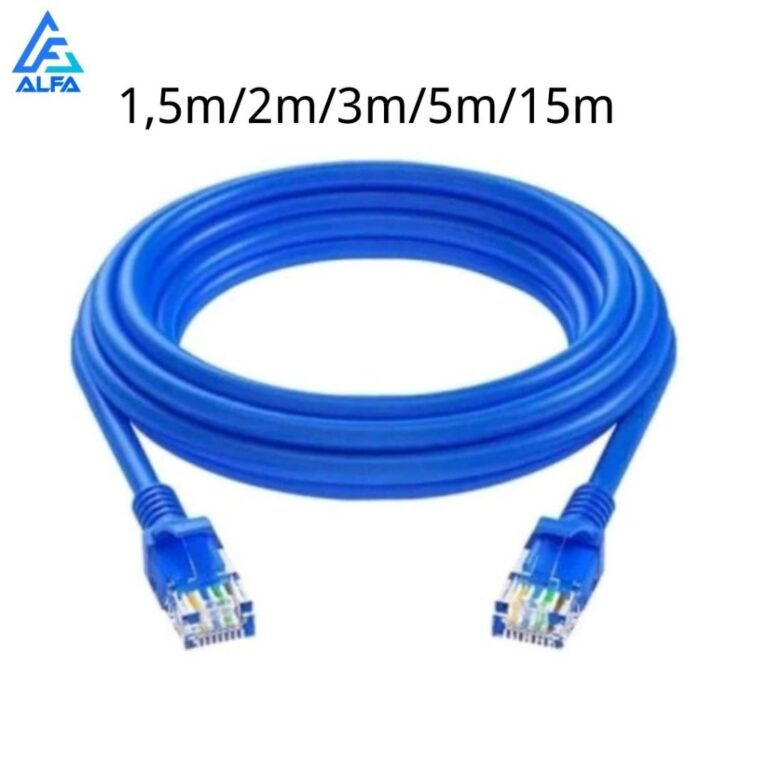 Cabo de rede internet Montado rj45 azul 1.5/2/3/5/