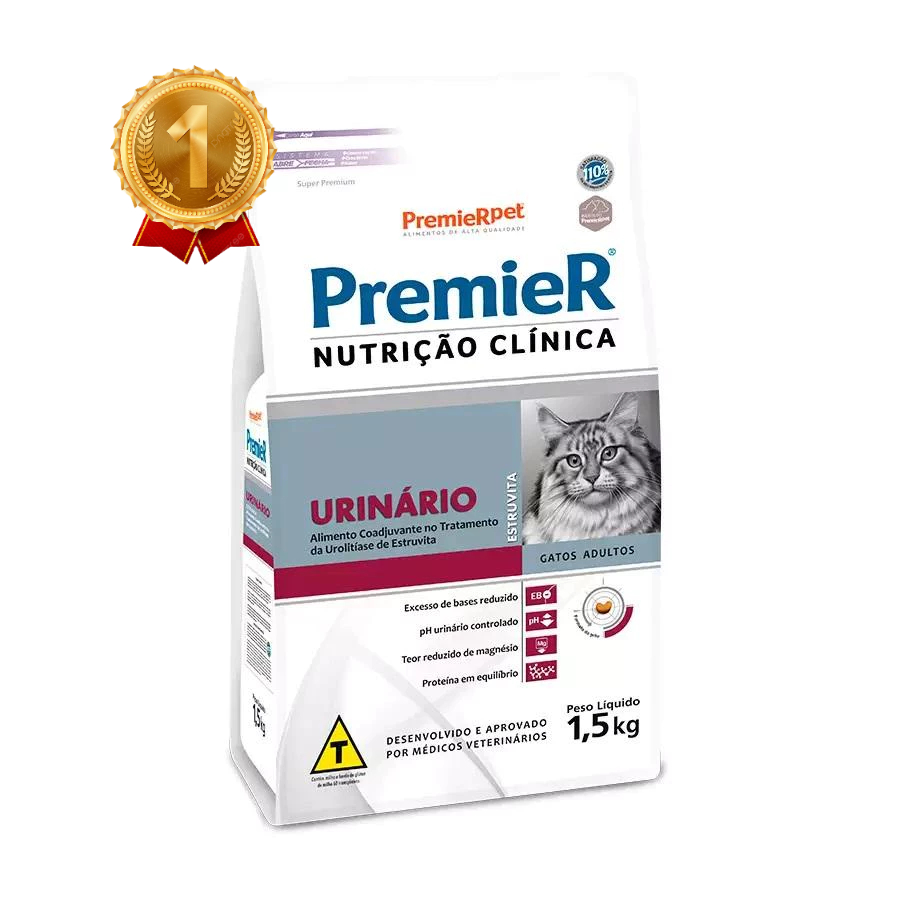 Ração Premier Nutrição Clínica Gatos Urinário 1,5Kg