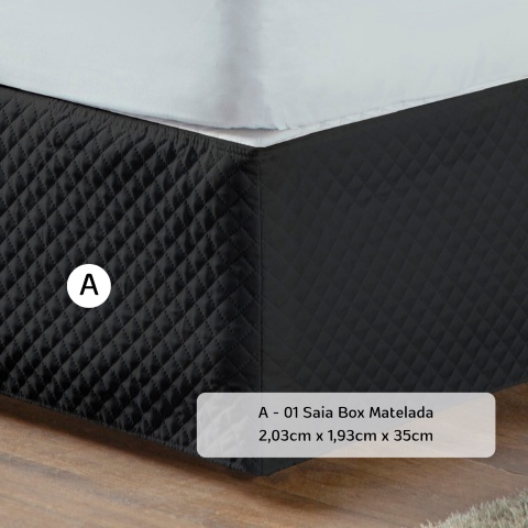 Saia Box Matelada King 203cm x 193cm Ultra Wave Pr
