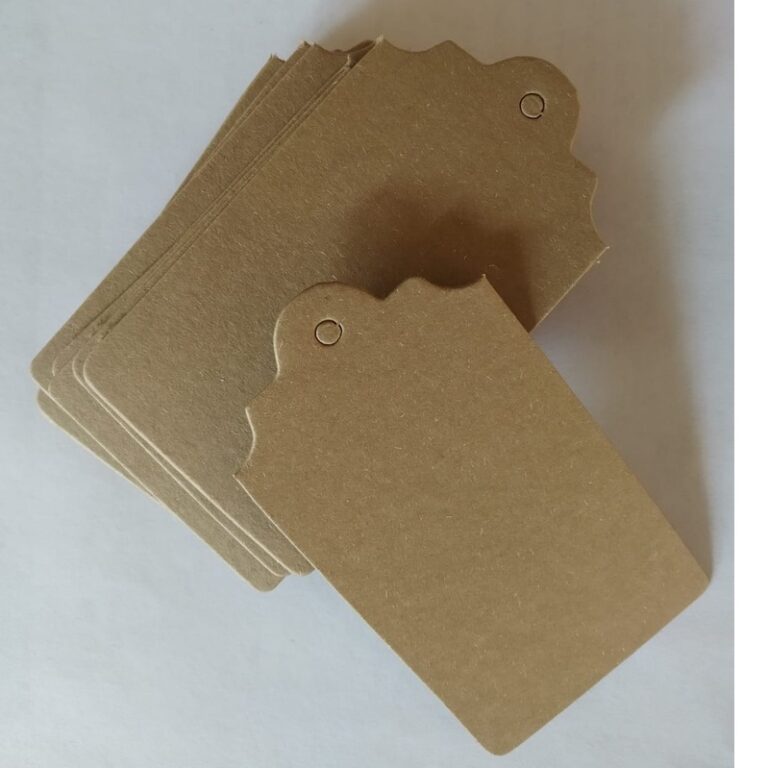 100 unid Tag (8×4,5) cor parada ou branca par