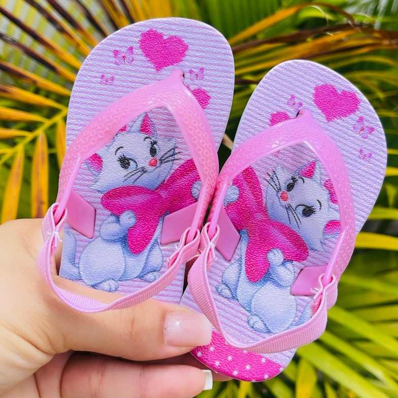 Chinelo infantil baby com Elastico Ursinha slid chinelo menina menino REF.15