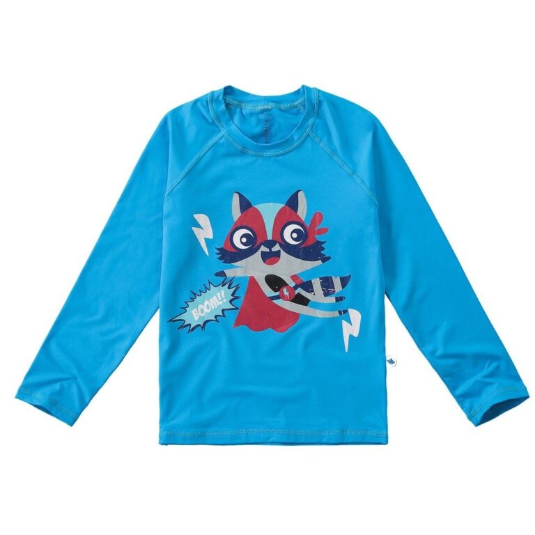 Blusa Térmica Infantil com Proteção UV50+ Azul 
