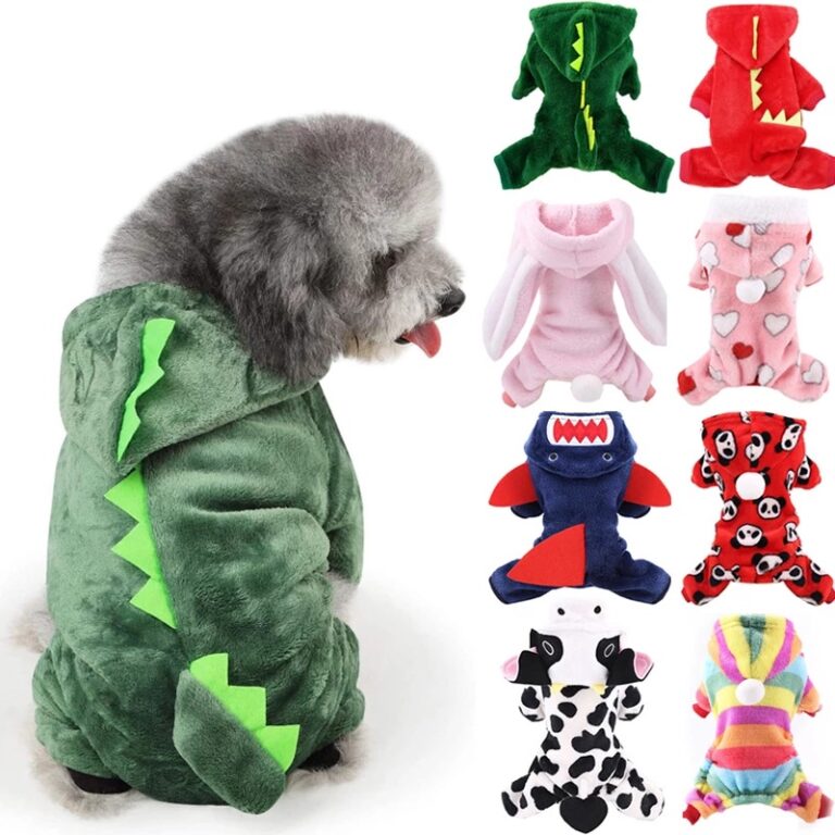 Roupa De Cachorro/Gato De Lã Quente Para Cães Pe