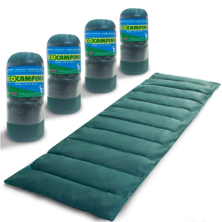 Kit 4 Colchonete Acampamento Camping Solteiro Pesc