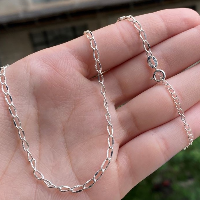 Colar Feminino de Prata Choker Grumet 45cm Banhada