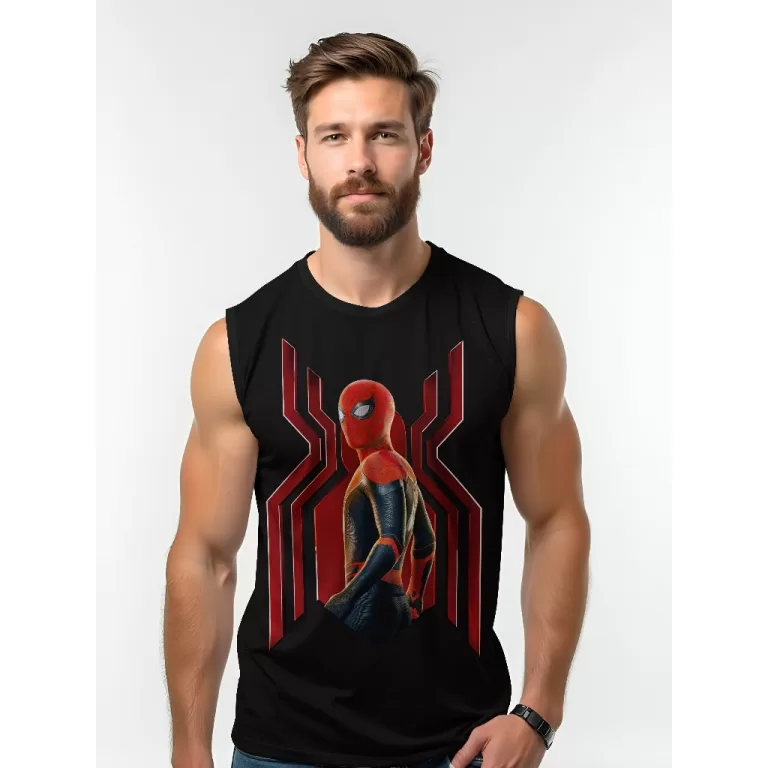 Camiseta Dry Fit Masculina UV 50+ Spider Man Sem E