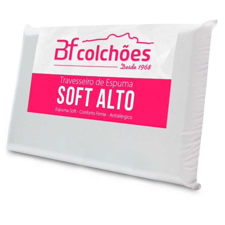 Travesseiro Alto Espuma Ortopédico Soft Conforto 
