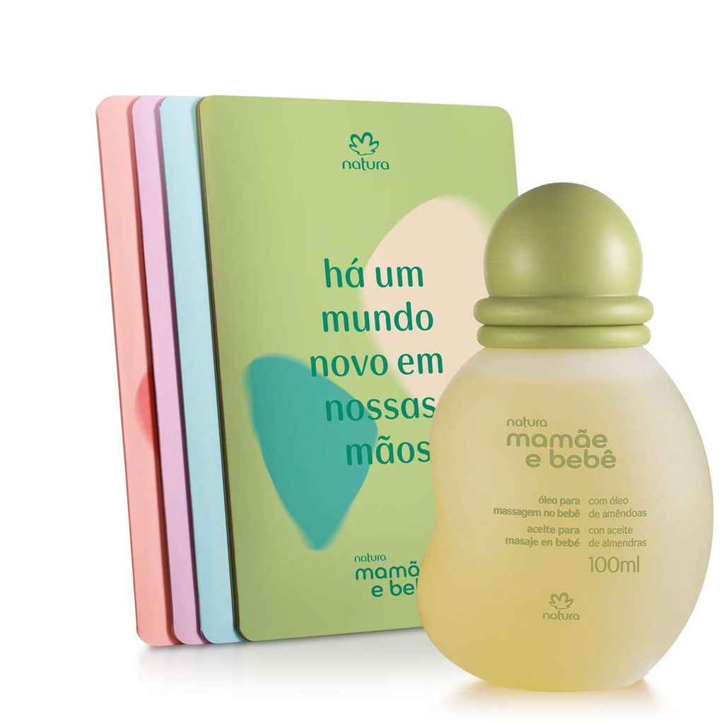 Óleo com Guias de Massagem no Bebê Mamãe e Bebê Natura – 100 ml