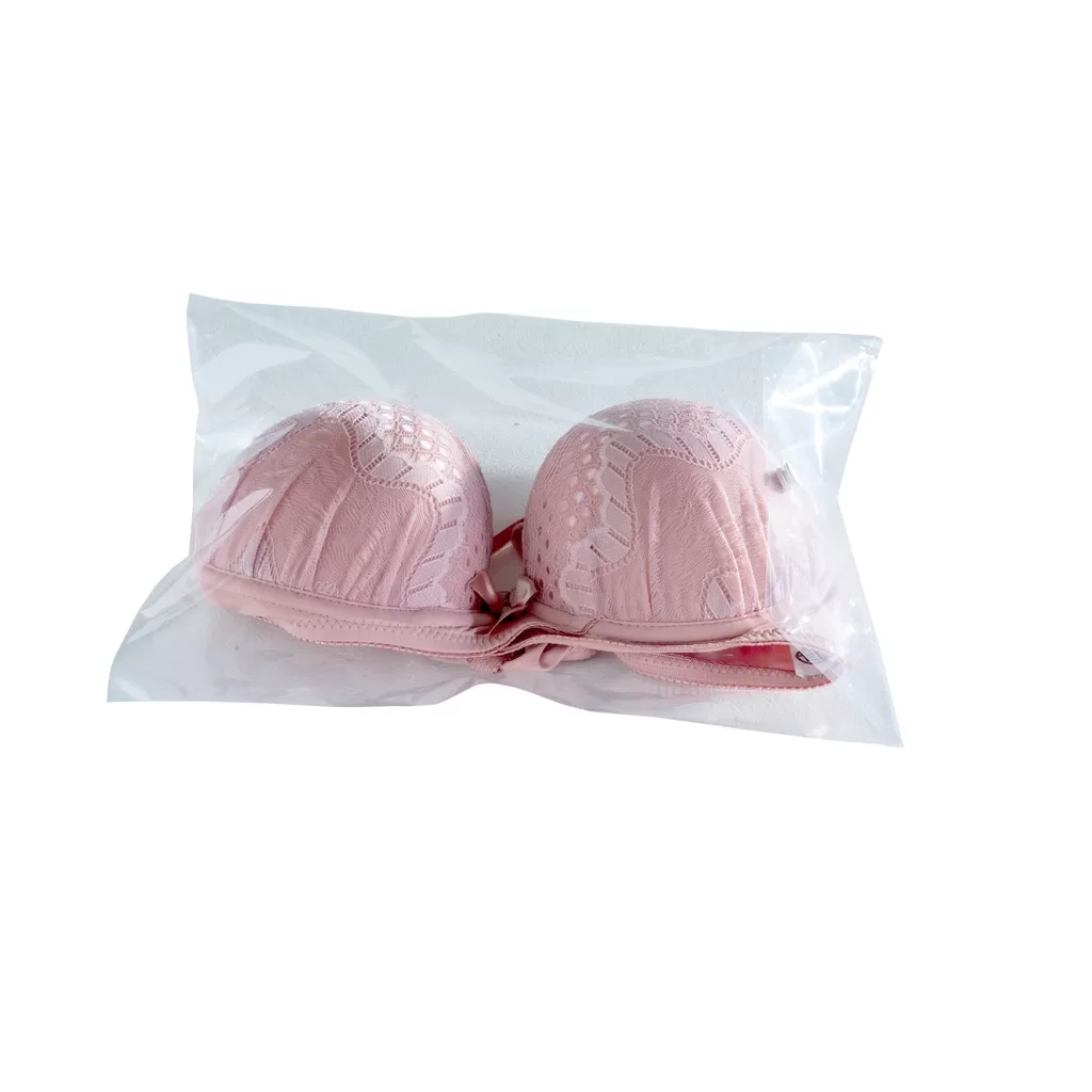 Kit 100 Embalagem Saquinho com Botão 25 X 30 Em Polipropileno para Lingerie do P ao G