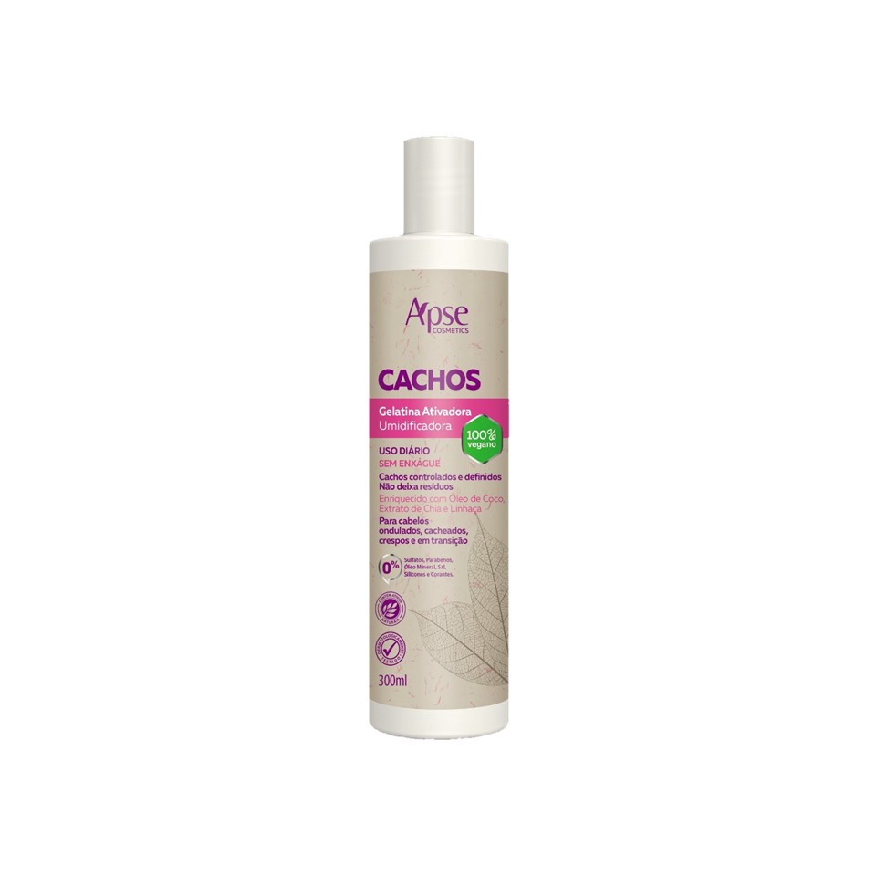 Gelatina Ativadora E Umidificadora De Cachos 300ml – (Apse)