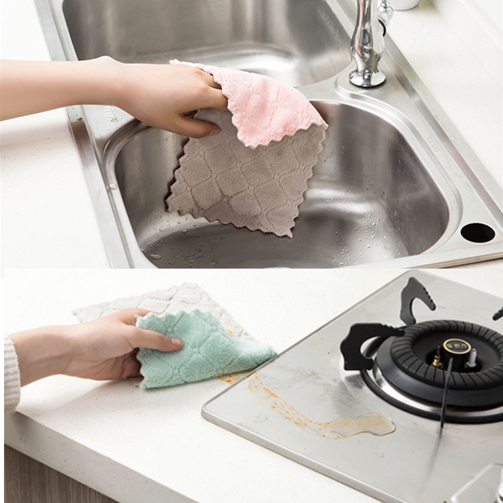 Pano Super Absorvente Microfibra Para  Limpar De Cozinha 25x15CM