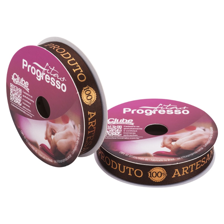 Fita de Cetim Produto 100% Artesanal 15mm Cor 373 10 metros Progresso  Kafe Embalagens