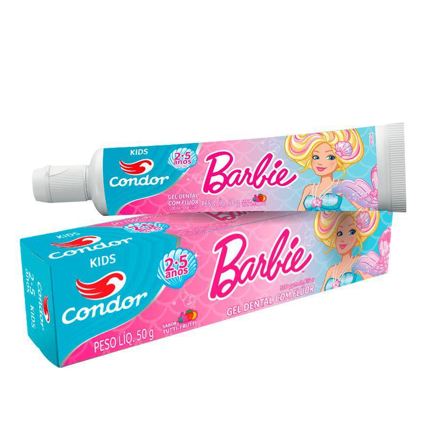 GEL DENTAL CONDOR C/ FLUOR 2-5  ANOS – BARBIE