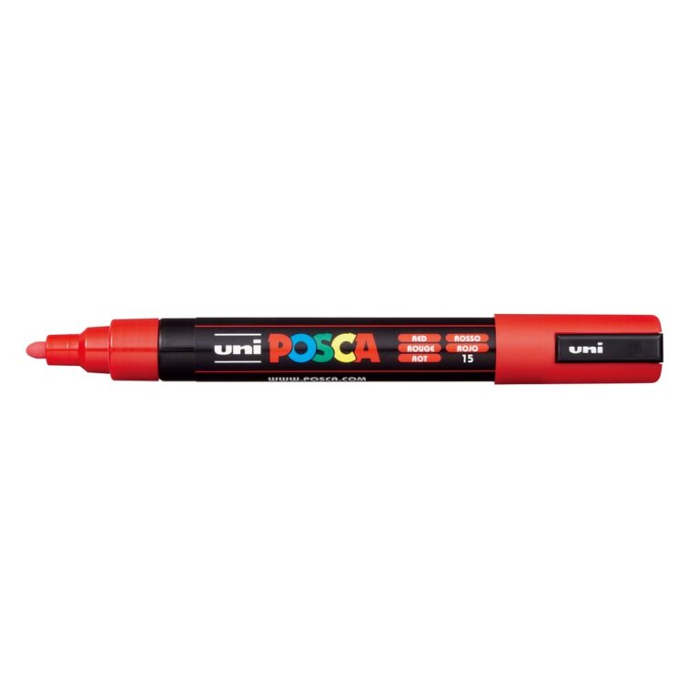 Caneta Posca Pc-5m Ponta 2,5mm Vermelha – Un