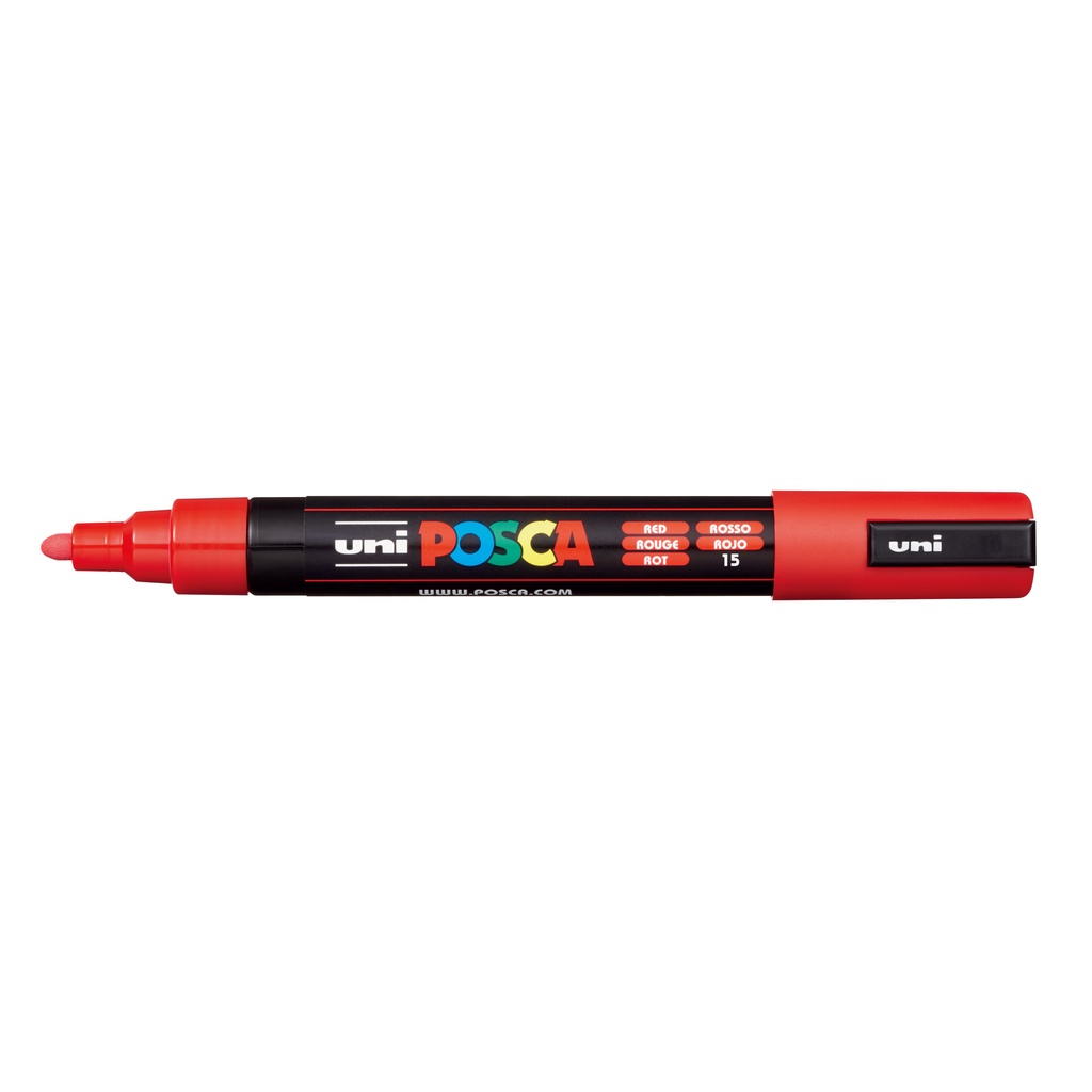 Caneta Posca Pc-5m Vermelha Ponta 2,5mm – Uniball
