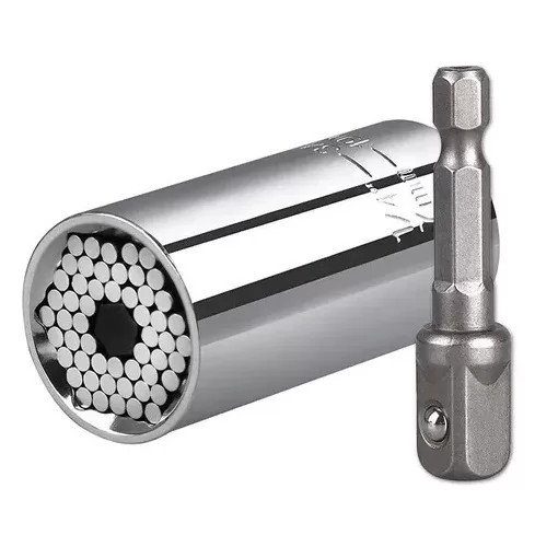Chave Soquete Universal 7mm a 19mm C/ Adaptador
