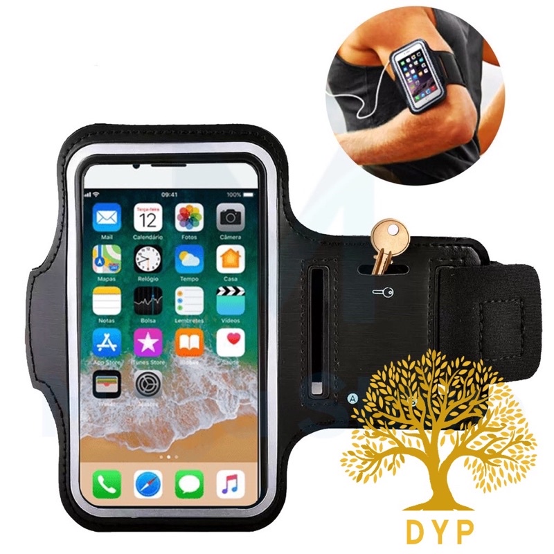 Braçadeira Porta Celular Corrida Caminhada Bracelete 5.5