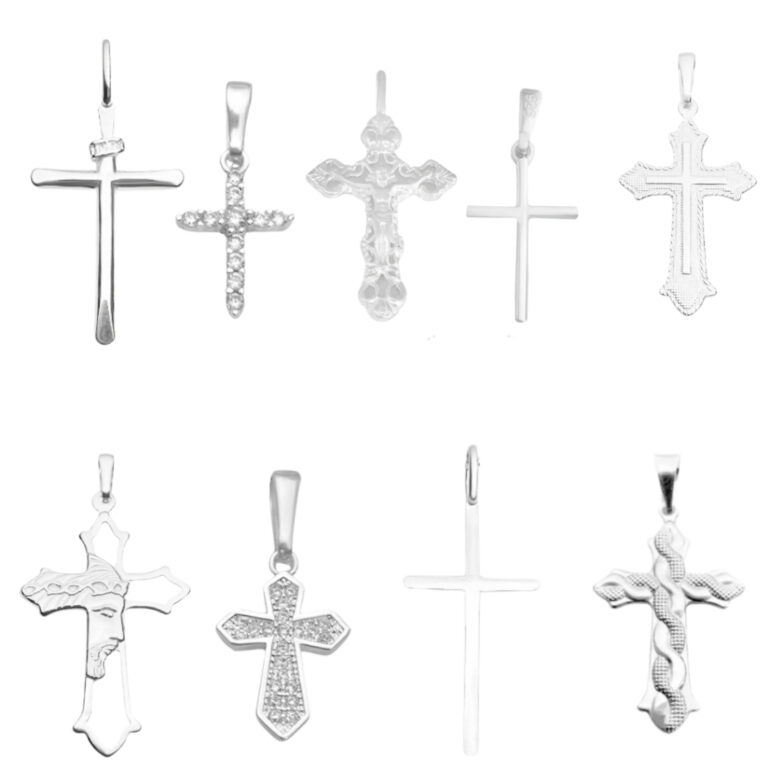 Pingente De Prata Masculino Cruz Crucifixo Prata M