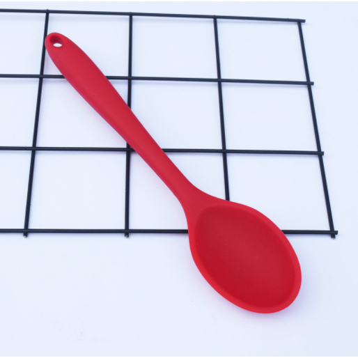 Colher De Silicone Vermelho Utensílio De Cozinha