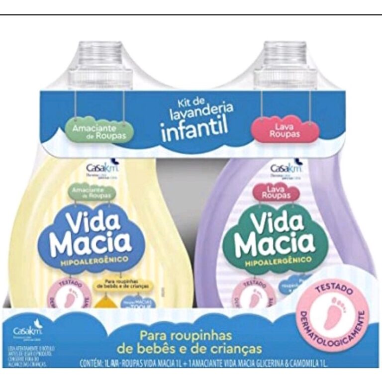 Combo Kit Lava Roupas de Bebe Bebê Vida Macia de 